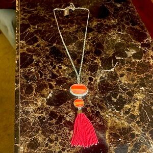 Beautiful Silver and pink pendant